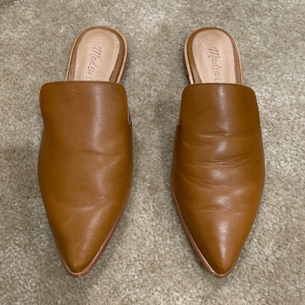 MADEWELL | The Gemma Mule in Leather (Tan)